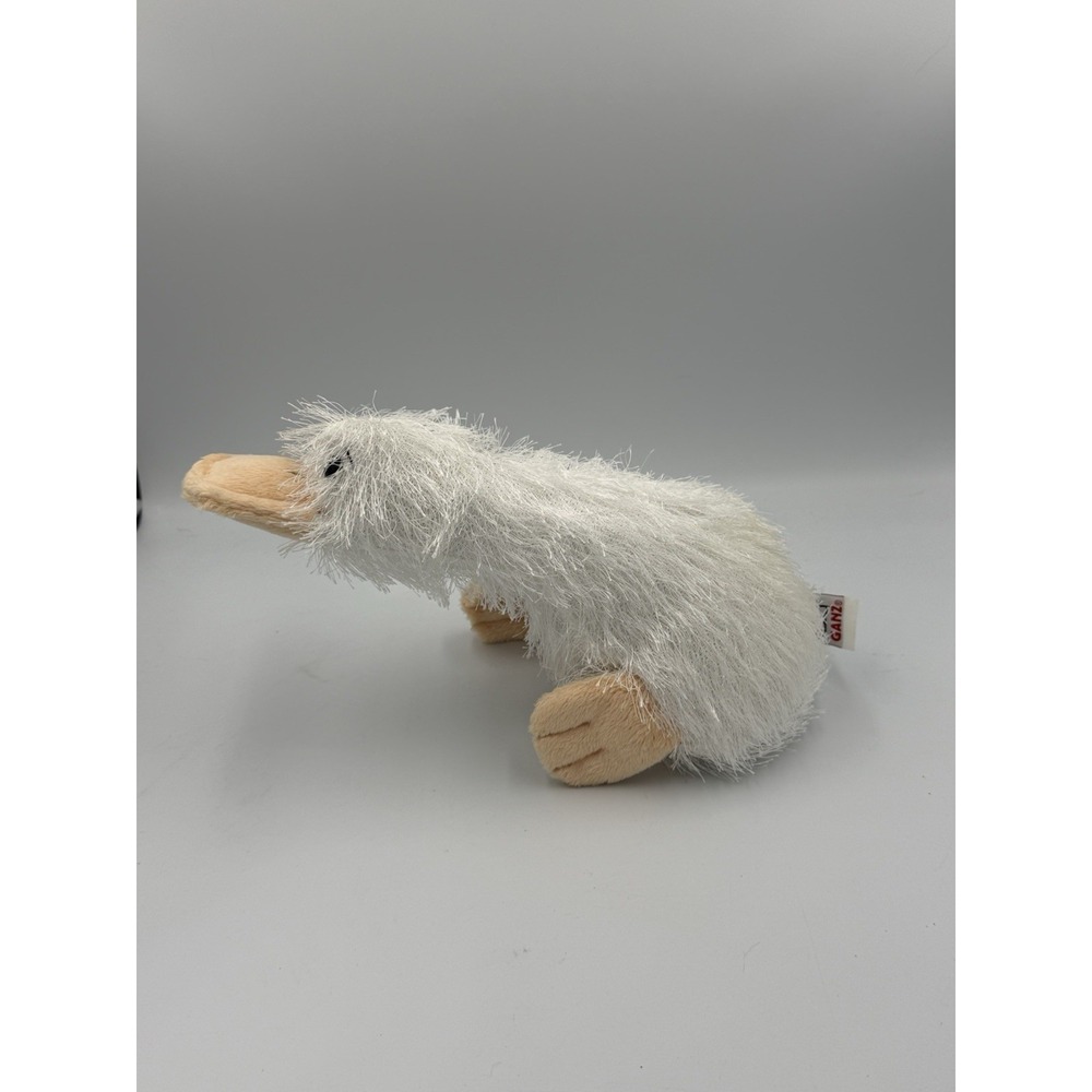 Ganz Webkinz Googles The Duck-Billed Platypus White Plush 12" No Code Retired - Picture 2 of 7